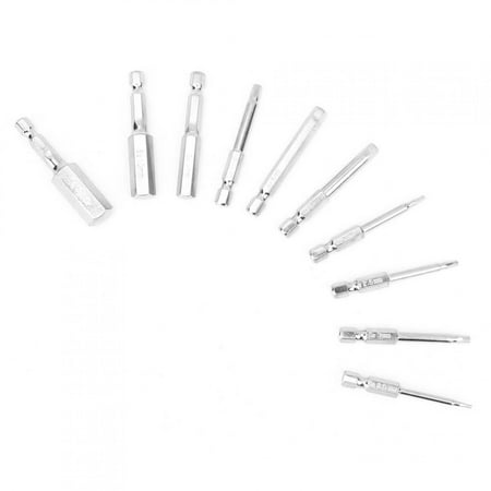 

Bit Bits Driver Bit 10PCS Hex Shank Screwdriver Bits Bits 1.5-12mm 60mm Length