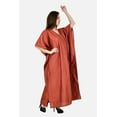 thumbnail image 3 of Women's Kafatan Maxi Summer Caftan Outfit Casual Dress Cover Ups Cotton Silk, Women Kaftans Dresses, S-3XL, Regular to Plus Size, 3 of 5