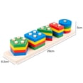 thumbnail image 4 of Juegos Montessori para niños de 1 2 3 años, niñas y niños pequeños, juegos de clasificación de madera apilables para todos los niños 1-3 mamelucos de madera para todos los niños, juegos educativos de, 4 of 4