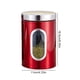 thumbnail image 5 of Naiovety Recipiente de cocina de acero inoxidable, 1 unidad, recipientes de almacenamiento de azúcar, comida, té, café, dulces, con botellas de Teteras rojo Naiovety HA003117-01B, 5 of 6