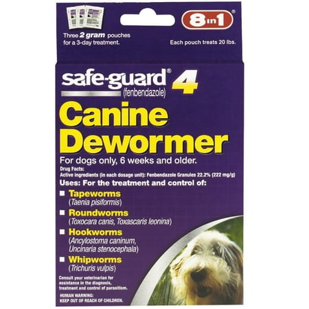 Safe-Guard Canine Dewormer for Medium Dogs, 3 Day Twice a Year