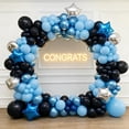 thumbnail image 5 of 50pcs Metallic Blue Balloons, 12inch Chrome Blue Latex Helium Balloons for Baby Shower, Graduation 2026, Father's Day, 4th of July, Birthday Decor(with Ribbon & Adhesive Dots), 5 of 6
