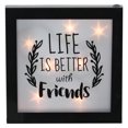thumbnail image 1 of Northlight LED Lighted "Life is Better with Friends" Framed Wall Decoration - 9", 1 of 3