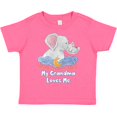 thumbnail image 3 of Inktastic My Grandma Loves Me Cute Elephants Clouds Moon and Stars Boys or Girls Toddler T-Shirt, 3 of 5