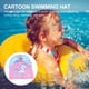 thumbnail image 2 of GOOHOCHY Gorros de baño para natación, gorros de natación bonitos, gorros protectores para el cabello para piscina, gorros de natación de dibujos animados, 2 uds., 2 of 7