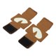 thumbnail image 3 of 2pcs Cat Eyes Patch Reflective Hook Loop Design Canvas Luminous Cat Eyes Patch for Hats Uniform Backpack Outdoor Activities Night Rides Khaki, 3 of 5