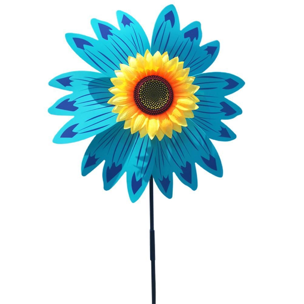 Sunflower Windmills Suitable for Garden Party Colorful Pinwheels Outdoor, 