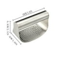 thumbnail image 3 of SPOORYYO Food-Grade Mini Stainless Steel Garlic Press with Comfortable Handle - Effortless Manual Ginger and Garlic Masher, Easy to Clean Kitchen Essential, 3 of 6