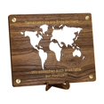 thumbnail image 1 of Oferta por tiempo limitado!Viaje de regalo de dinero, regalo de dinero hecho de madera con soporte, regalo de dinero de viaje, regalo de vacaciones del mapa del mundo, decoración del fondo de vacacio, 1 of 6