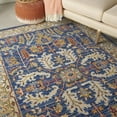 thumbnail image 3 of Nourison Majestic MST02 Blue/Beige/Red Indoor Area Rug - 5'6 x 8', 3 of 9