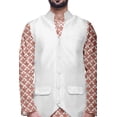 thumbnail image 4 of Atasi Printed Kurta Pajama Jacket Set Mandarin Collar Traditional Ethnic Shirt, 4 of 5