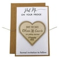 thumbnail image 2 of Rustic Wedding Save the Date Wooden Magnet 35 Custom Engraved Wooden Magnet Personalized Gift, 2 of 4