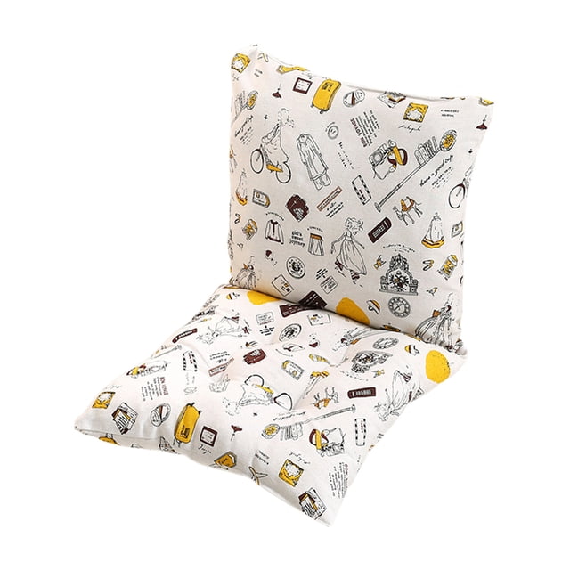 Outdoor Chair Cushions High Back Rocking Chair Cushion 40 cm x 80 cm Rainproof All Weather Polyester Linen Fabric With Straps For Patio Porch Swing