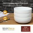 thumbnail image 5 of WishDeco Large Soup Bowls Set of 3, Ceramic Salad Bowls 37 oz, White Pasta Bowls 7 inch, Serving Bowl for Cereal, Noodle Ramen, Pho, Fruit, 5 of 10