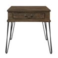thumbnail image 1 of Topline Home Furnishings Table de bout avec 1 tiroir, chêne rustique, 1 of 5