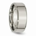 thumbnail image 4 of Titanium Beveled Edge 8mm Brushed and Polished Band Size: 11; for Adults and Teens; for Women and Men, 4 of 6
