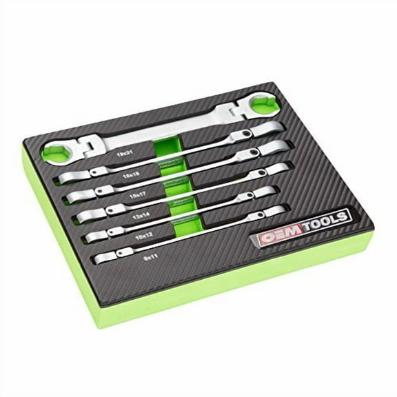 OEMTools 6 Piece Flex Head Flare Nut Wrench Set (Metric)