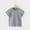 Gray, variant on Short Sleeve Tops for Girls Boys Summer Round Neck Solid Color Cotton T-Shirt Trendy Lightweight Pullover Blouse Gray 8-9Years