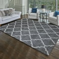 thumbnail image 4 of Gertmenian Ultimate Shag Moroccan Tile Gray Indoor Area Rug, 8x10, 4 of 9