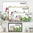 thumbnail image 4 of Designart 'Ancient Floral Tropical Leaves I' Tropical Framed Canvas Wall Art Print, 4 of 5