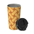 thumbnail image 2 of Uemuo Peanuts6 Print Carry Insulated Coffee Mug, Travel Mug with Hidden Handle, Insulated Coffee Flask, Leak-proof Travel Mug Insulated Mug for Office, 2 of 8