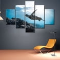 thumbnail image 2 of TISHIRON 5PCS Framed Ocean Theme Canvas Wall Art Set,50"x24" Sea Turtles Canvas Art Decor, 2 of 7