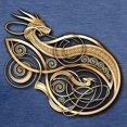 thumbnail image 3 of CafePress - Gold Norse Dragon T Shirt - Womens Tri-blend T-Shirt, 3 of 4