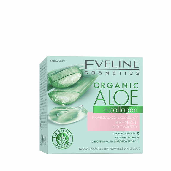 ORGANIC ALOE COLLAGEN Moisturizing and Soothing Face Cream-Gel