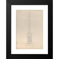 thumbnail image 2 of Alexander Maxwell 13x18 Black Modern Framed Museum Art Print Titled - Obelisk Grave Monument, No. 16 (1840-80), 2 of 5