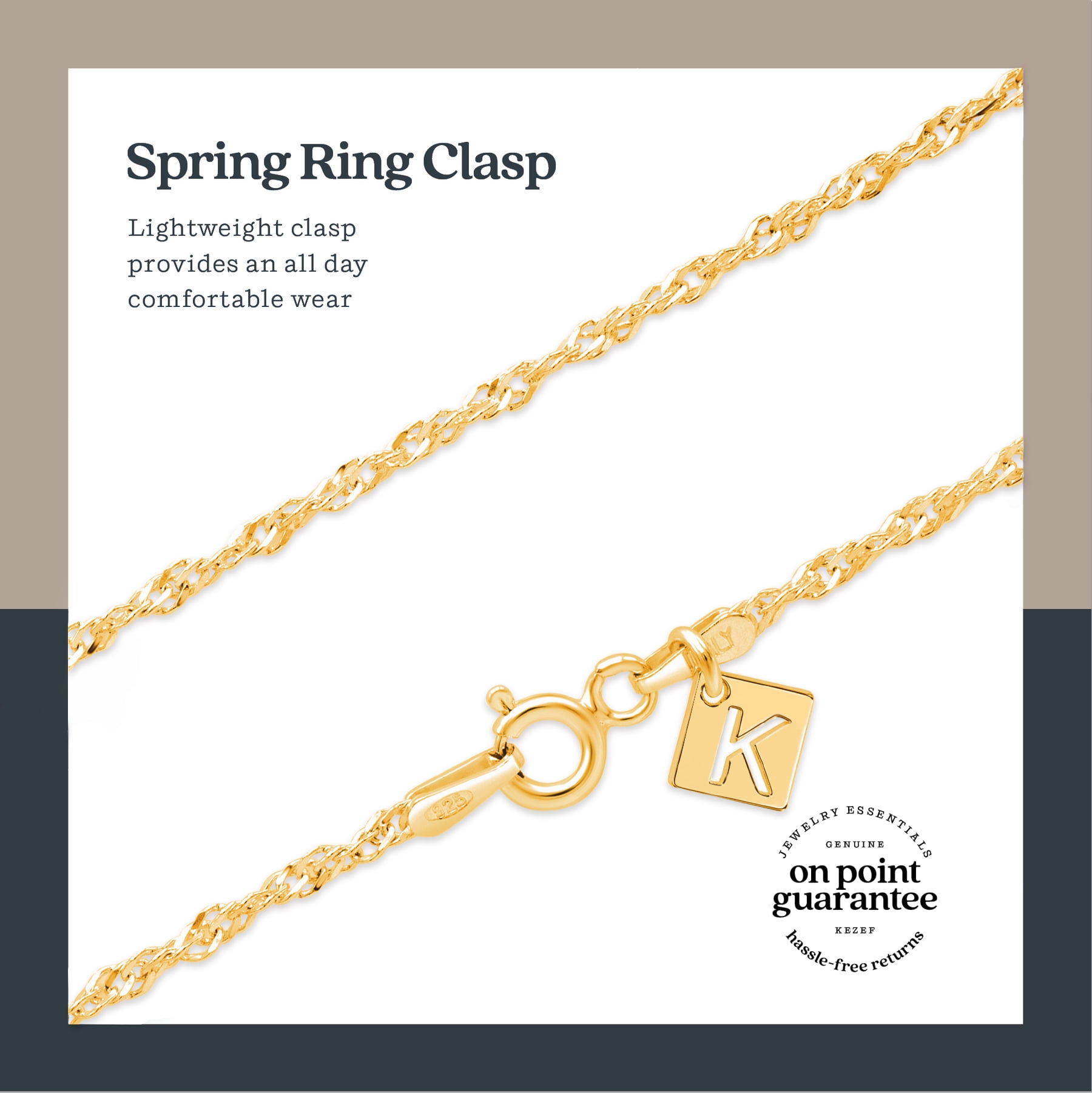 Gold Plated Sterling Silver 2mm Italian Singapore Twisted Curb Chain Necklace 18'