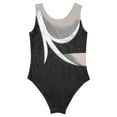 thumbnail image 5 of Aislor Kids Girls Shiny Rhinestone Dance Ballet Gymnastic Leotard Ice Skating Bodysuit Jumpsuit A Black 14, 5 of 7