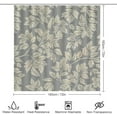 thumbnail image 2 of Bathroom Shower Curtain Sets with Rugs, Elegant Leaf Pattern Printed on Bath Room Accessories Sets, Suitable for Small Bathroom Gym Guest Bath, 72 x 72 inches, 2 of 8