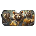 thumbnail image 2 of Yuyamidu Lesser Panda Car Sunshade Foldable Car Shade Universal Front Windshield Sun Shade for SUV Truck Sedan Cool Automobile Interior Accessories, 2 of 5