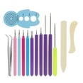 thumbnail image 1 of GUOOL Paper Quilling Tools Plastic & Iron Slotted Quilling Rolling Paper Tool Making 14 Pieces, 1 of 9