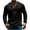 Black, variant on Mgmyaa Men's Casual V-Neck Button Down Shirt Long Sleeve Slim Fit Base Layer Top Comfortable Breathable Everyday Wear