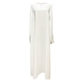 thumbnail image 6 of Women Muslim Dress Ramadan Clothes For Women Muslim Robe Malay Indonesia With Hijab Dress 0 White S, 6 of 8