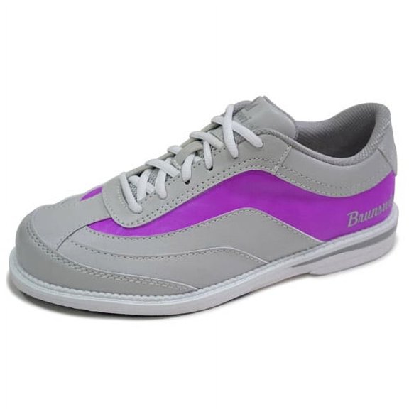 Brunswick Intrigue Grey/Purple Women's Right Hand Bowling Shoes, Size 10