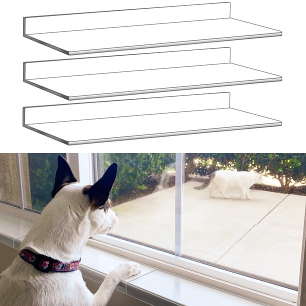 Protector para repisa de ventana NICERINC PET 30 x 8 x 2 cm, paquete de 3