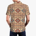 thumbnail image 4 of Daiia Traditional Tribal Aztec Pattern Men’s Polo Shirts,Solid Deck Shirt,Classic Fit, Breathable Cotton Polo for Casual and Sport Wear-, 4 of 9