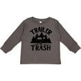 thumbnail image 3 of Inktastic Trailer Trash- Camping Humor Boys or Girls Long Sleeve Toddler T-Shirt, 3 of 5