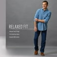 thumbnail image 5 of Wrangler Men's Rugged Wear Relaxed Jeans Gray Indigo 34X32, 5 of 6