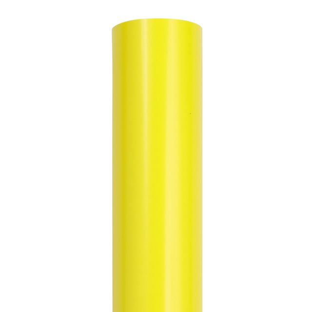 JAM Paper Glossy Wrapping Paper, 26.3 Sq ft (17 in x 18 Ft), Yellow, 1/Pack