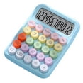 thumbnail image 4 of Handheld Mechanical Button Calculator Desk Calculator for Office Home School Blue, 4 of 8