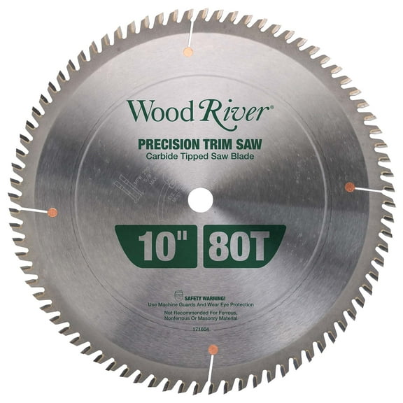 Woodriver Precision Trim Saw Blade 10" 5/8” Bore