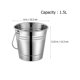 thumbnail image 2 of unbranded Balde Para Hielo Plateado De Acero Inoxidable Ideal Para Uso Doméstico Y Eventos Modernos, 2 of 8