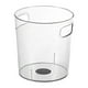 thumbnail image 1 of Cubo de almacenamiento para escritorio, cocina, sala de estar, dormitorio, bote de basura de PET resistente a la presión, transparente, cubo de hielo pequeño, 1 of 1