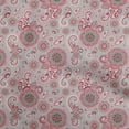 thumbnail image 1 of oneOone Rayon Light Gray Fabric Asian Paisley Diy Clothing Quilting Fabric Print Fabric By Yard 56 Inch Wide, 1 of 4
