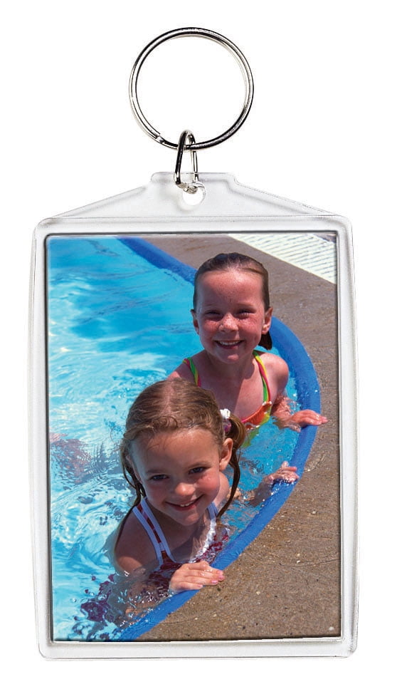Snapins Jumbo Clear Acrylic 2.5" x 3.5" Photo Keychains - Pack of 36