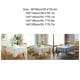 thumbnail image 5 of Mantel Rectangular Cateissary resistente y duradero fácil de lavar Decoración del hogar blanco 140*200 CM, 5 of 6