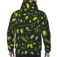 thumbnail image 7 of Fotbe Men's Hoodie with Green Branch Olive Pattern - Kangaroo Pocket Pullover Hooded Sweatshirt, Perfect for Daily Wear, Travel, and Home-4X-Large, 7 of 7